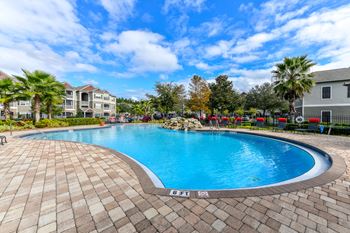Pool with sunning deck